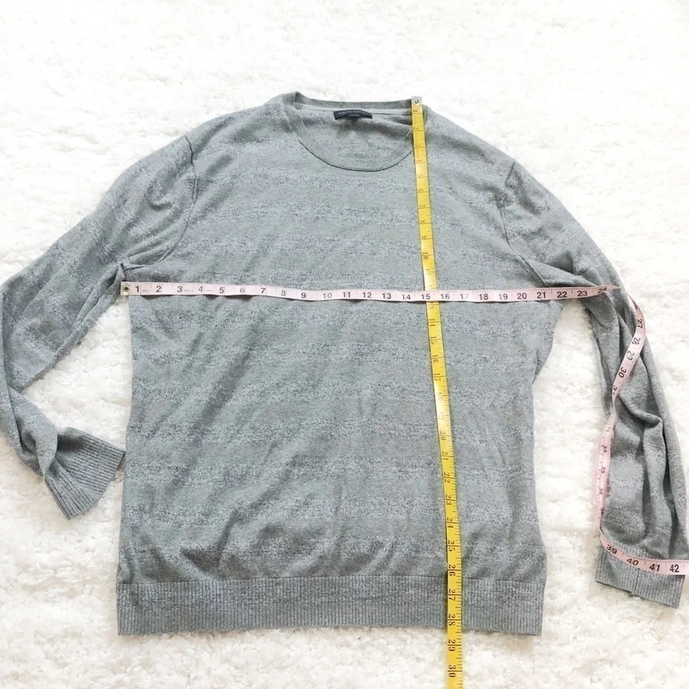 Banana Republic cotton gray lightweight sweater